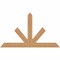 Ekena Millwork Saratoga Timber Gable Bracket, Western Red Cedar, 72"W x 42"H x 3 1/2"D x 5 1/2"F, 14/12 Pitch GBW072X42X0406SAR00SWR - alternate 1